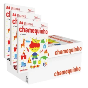 Papel Sulfite A4 Chamequinho 75g 210 x 297mm - Caixa com 50 Resmas(100x50) - 5000 Folhas